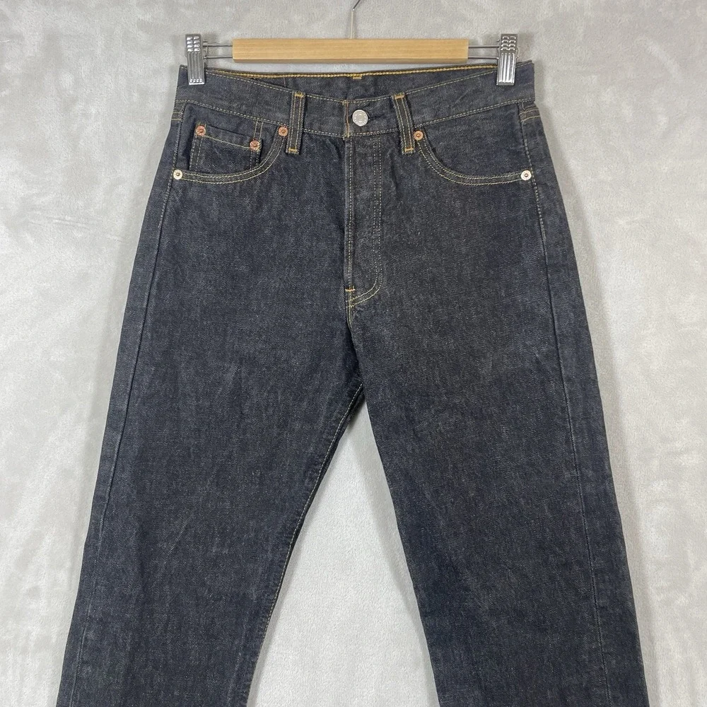 Vtg Black USA 501 Jeans Mens 29x34 (fit 28x33) Made in USA Excellent 501-0155